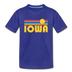 Iowa Toddler T-Shirt - Retro Sun Iowa Toddler Tee - royal blue