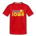 Iowa Toddler T-Shirt - Retro Sun Iowa Toddler Tee - red