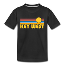 Key West, Florida Toddler T-Shirt - Retro Sun Key West Toddler Tee - black