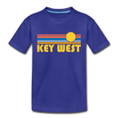 Key West, Florida Toddler T-Shirt - Retro Sun Key West Toddler Tee - royal blue