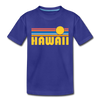 Hawaii Toddler T-Shirt - Retro Sun Hawaii Toddler Tee - royal blue