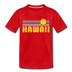 Hawaii Toddler T-Shirt - Retro Sun Hawaii Toddler Tee - red