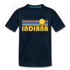 Indiana Toddler T-Shirt - Retro Sun Indiana Toddler Tee - deep navy
