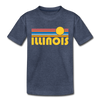 Illinois Toddler T-Shirt - Retro Sun Illinois Toddler Tee