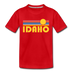 Idaho Toddler T-Shirt - Retro Sun Idaho Toddler Tee - red