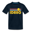 Idaho Toddler T-Shirt - Retro Sun Idaho Toddler Tee - deep navy
