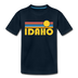 Idaho Toddler T-Shirt - Retro Sun Idaho Toddler Tee - deep navy