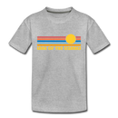 Lake of the Ozarks, Missouri Toddler T-Shirt - Retro Sun Lake of the Ozarks Toddler Tee - heather gray