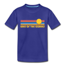 Lake of the Ozarks, Missouri Toddler T-Shirt - Retro Sun Lake of the Ozarks Toddler Tee - royal blue