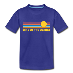 Lake of the Ozarks, Missouri Toddler T-Shirt - Retro Sun Lake of the Ozarks Toddler Tee