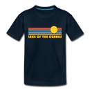 Lake of the Ozarks, Missouri Toddler T-Shirt - Retro Sun Lake of the Ozarks Toddler Tee - deep navy