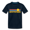 Lake of the Ozarks, Missouri Toddler T-Shirt - Retro Sun Lake of the Ozarks Toddler Tee - deep navy