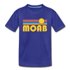 Moab, Utah Toddler T-Shirt - Retro Sun Moab Toddler Tee - royal blue