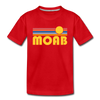 Moab, Utah Toddler T-Shirt - Retro Sun Moab Toddler Tee - red