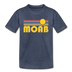 Moab, Utah Toddler T-Shirt - Retro Sun Moab Toddler Tee - heather blue