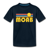 Moab, Utah Toddler T-Shirt - Retro Sun Moab Toddler Tee - deep navy