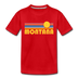 Montana Toddler T-Shirt - Retro Sun Montana Toddler Tee - red