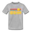 Maine Toddler T-Shirt - Retro Sun Maine Toddler Tee - heather gray