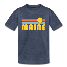 Maine Toddler T-Shirt - Retro Sun Maine Toddler Tee