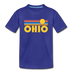 Ohio Toddler T-Shirt - Retro Sun Ohio Toddler Tee - royal blue