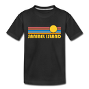 Sanibel Island, Florida Toddler T-Shirt - Retro Sun Sanibel Island Toddler Tee - black