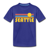 Seattle, Washington Toddler T-Shirt - Retro Sun Seattle Toddler Tee - royal blue