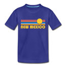 New Mexico Toddler T-Shirt - Retro Sun New Mexico Toddler Tee - royal blue