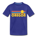 Oregon Toddler T-Shirt - Retro Sun Oregon Toddler Tee - royal blue