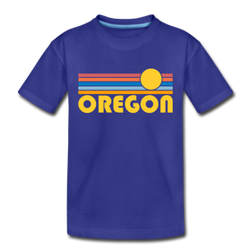 Oregon Toddler T-Shirt - Retro Sun Oregon Toddler Tee