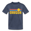 Oregon Toddler T-Shirt - Retro Sun Oregon Toddler Tee