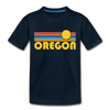 Oregon Toddler T-Shirt - Retro Sun Oregon Toddler Tee