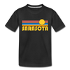 Sarasota, Florida Toddler T-Shirt - Retro Sun Sarasota Toddler Tee - black