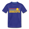 Sarasota, Florida Toddler T-Shirt - Retro Sun Sarasota Toddler Tee - royal blue