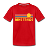 Lake Tahoe, California Toddler T-Shirt - Retro Sun Lake Tahoe Toddler Tee