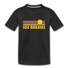 Los Angeles, California Toddler T-Shirt - Retro Sun Los Angeles Toddler Tee - black