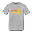 Los Angeles, California Toddler T-Shirt - Retro Sun Los Angeles Toddler Tee - heather gray