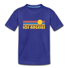 Los Angeles, California Toddler T-Shirt - Retro Sun Los Angeles Toddler Tee - royal blue