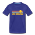 Los Angeles, California Toddler T-Shirt - Retro Sun Los Angeles Toddler Tee - royal blue