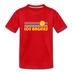 Los Angeles, California Toddler T-Shirt - Retro Sun Los Angeles Toddler Tee - red