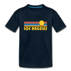 Los Angeles, California Toddler T-Shirt - Retro Sun Los Angeles Toddler Tee - deep navy