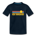 Los Angeles, California Toddler T-Shirt - Retro Sun Los Angeles Toddler Tee - deep navy