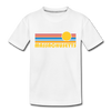 Massachusetts Toddler T-Shirt - Retro Sun Massachusetts Toddler Tee - white
