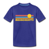 Massachusetts Toddler T-Shirt - Retro Sun Massachusetts Toddler Tee - royal blue