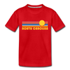 North Carolina Toddler T-Shirt - Retro Sun North Carolina Toddler Tee - red