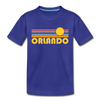 Orlando, Florida Toddler T-Shirt - Retro Sun Orlando Toddler Tee - royal blue