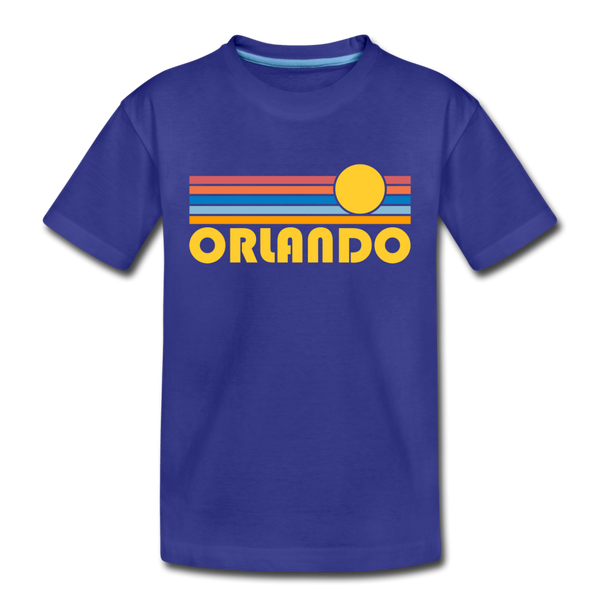 Orlando, Florida Toddler T-Shirt - Retro Sun Orlando Toddler Tee - royal blue