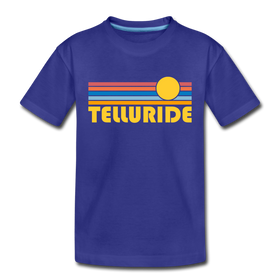 Telluride, Colorado Toddler T-Shirt - Retro Sun Telluride Toddler Tee