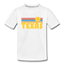 Texas Toddler T-Shirt - Retro Sun Texas Toddler Tee - white