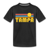 Tampa, Florida Toddler T-Shirt - Retro Sun Tampa Toddler Tee - black