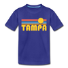 Tampa, Florida Toddler T-Shirt - Retro Sun Tampa Toddler Tee - royal blue